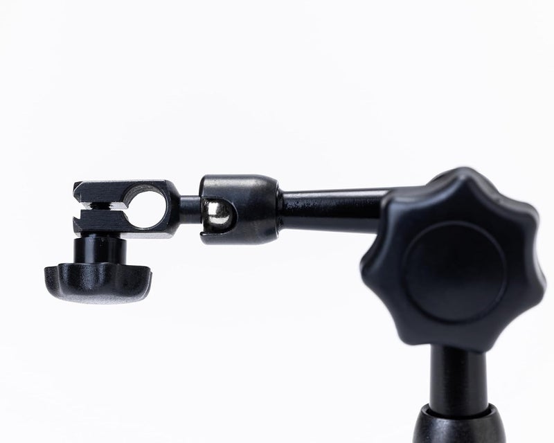 PEC TOOLS Mini Universal Arm Magnetic Base with Mechanical Locking System, 77lb/35kg Holding Force, Fits 6mm & 3/8" Stems & Dovetail, Compact Precision Indicator Stand - Image 4